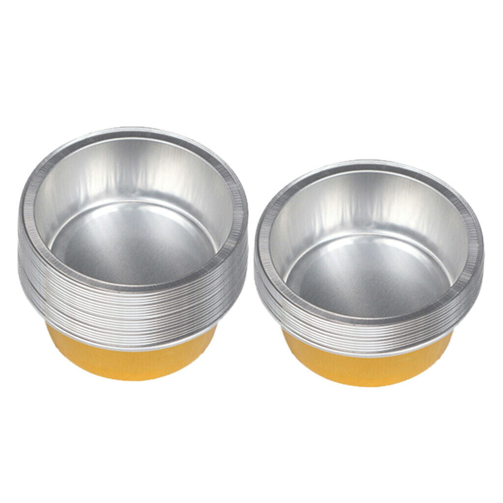 30Pcs Wax Pellets Melting Bowl Hair Remover Wax Heating Pot Container Golden