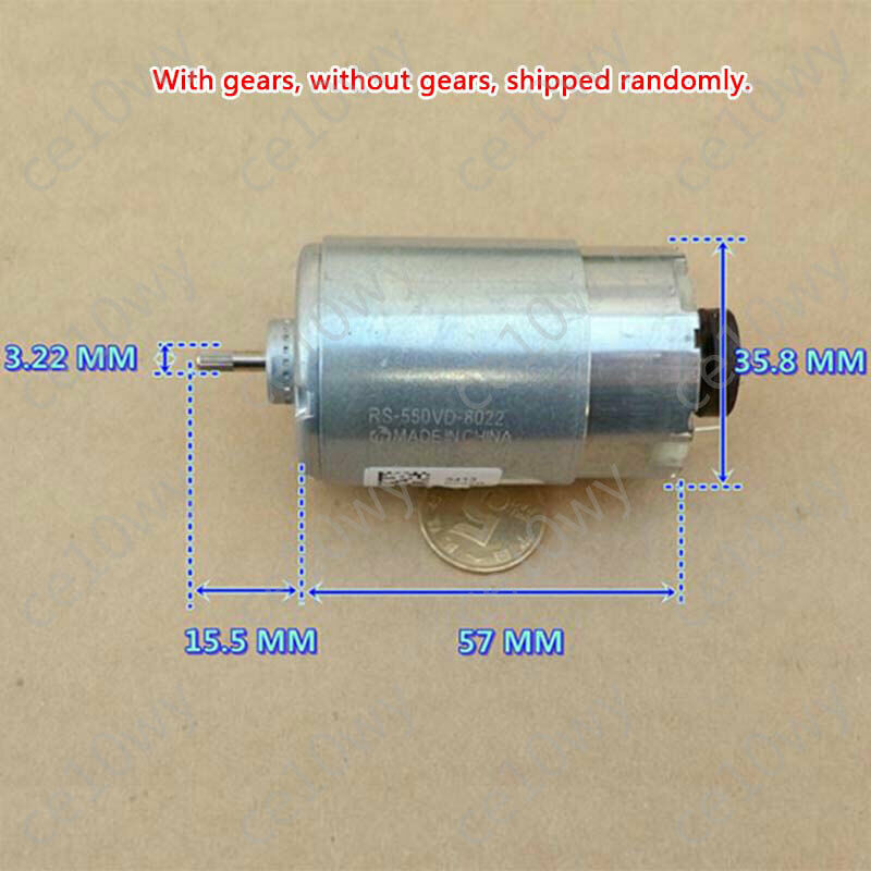 High Power DC Motor 6V-12V 18600RPM High Speed 550 Brushed Motor DIY Hand Drill