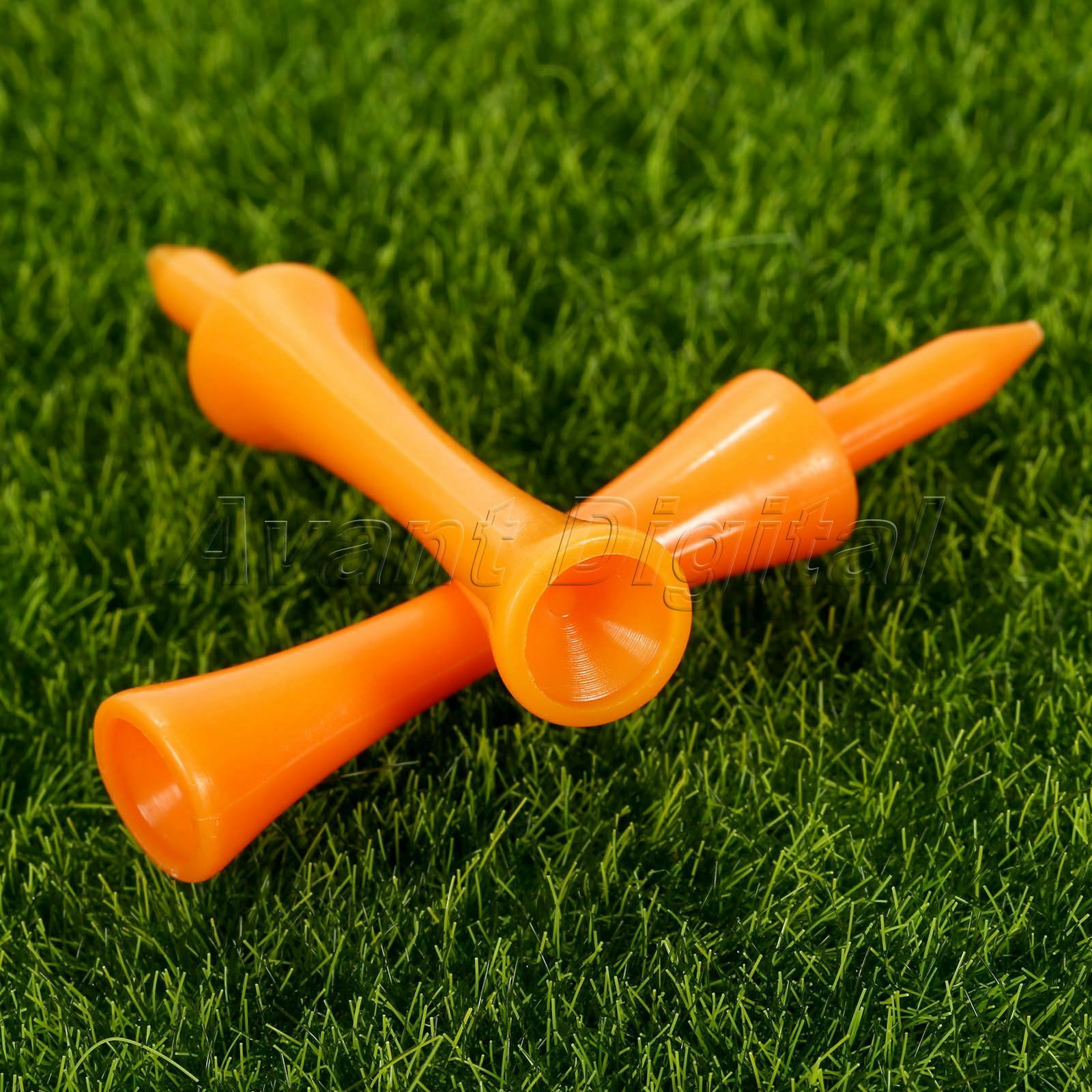 100 x Golf Castle Graduated Tee Plastic 70mm Outdoor Golf Practice Training Tool