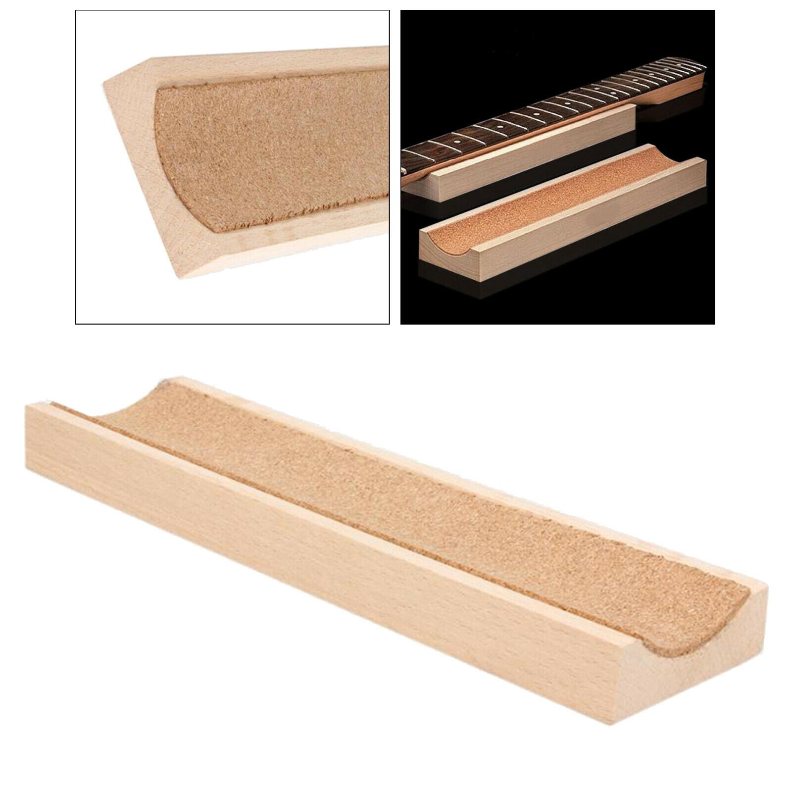 Wooden U Shape Neck Rest Support Protective Tool for Guitar Care & Repair Tool