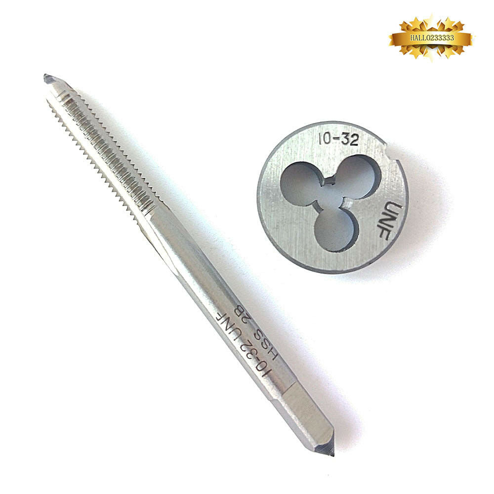 Tap 10-32 + Die 10-32 Threading 10-32 Superior quality HSS Right Hand tap die
