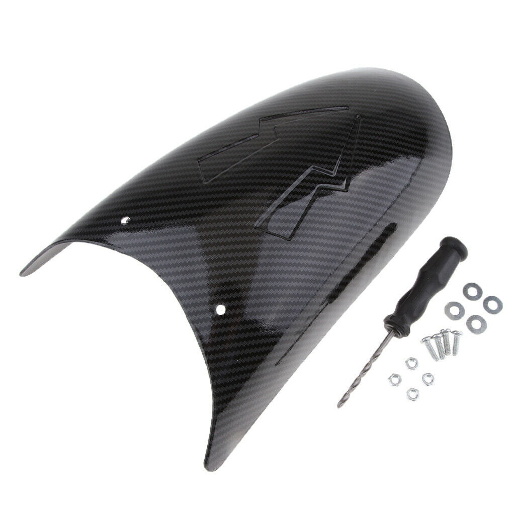 Carbon Fiber  Extender Front Shield Mud Guard for Motorcycle (Type 3)