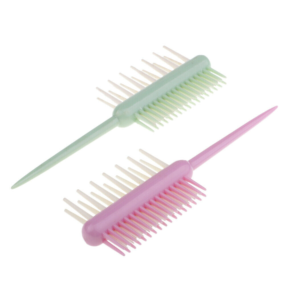 2pcs Multipurpose 2 Sided Hair Comb  Hair   Brush Coloring Tools