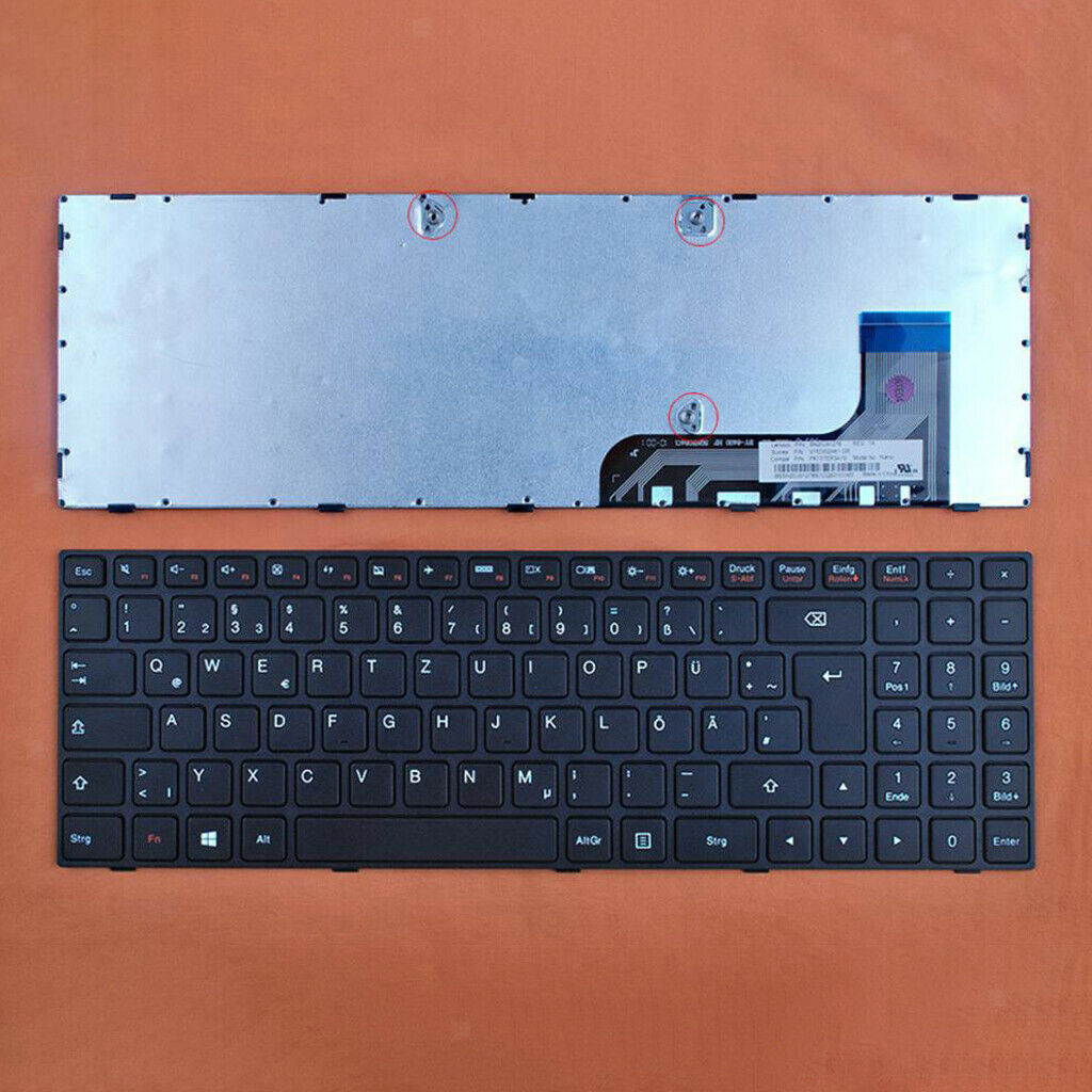 Black Germany Layout Short Line Keyobard Assembly for Lenovo b50-10 80qr