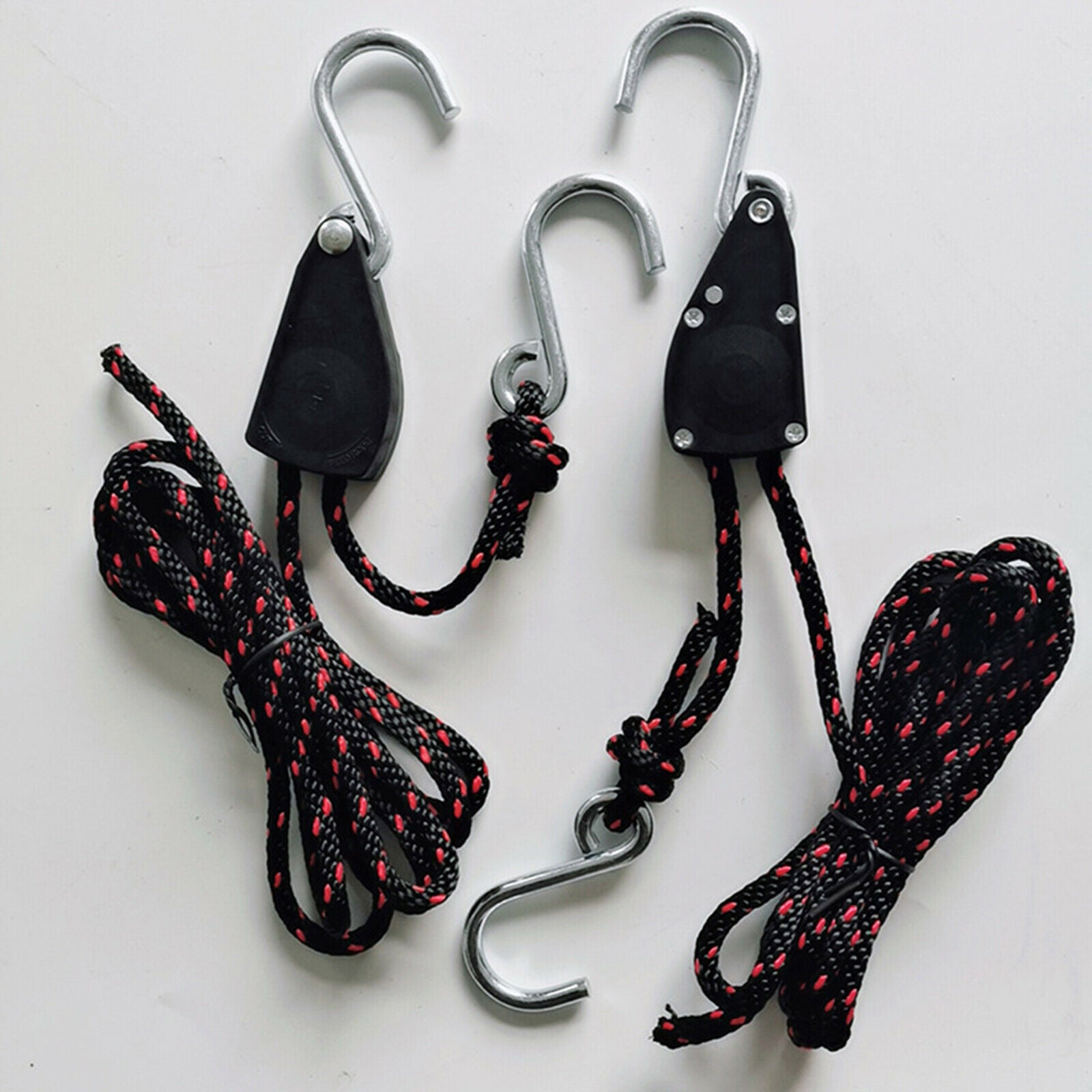 Heavy Duty Bungee Cords Strap 2pc Set Thick Tarp Tie Downs Bungi