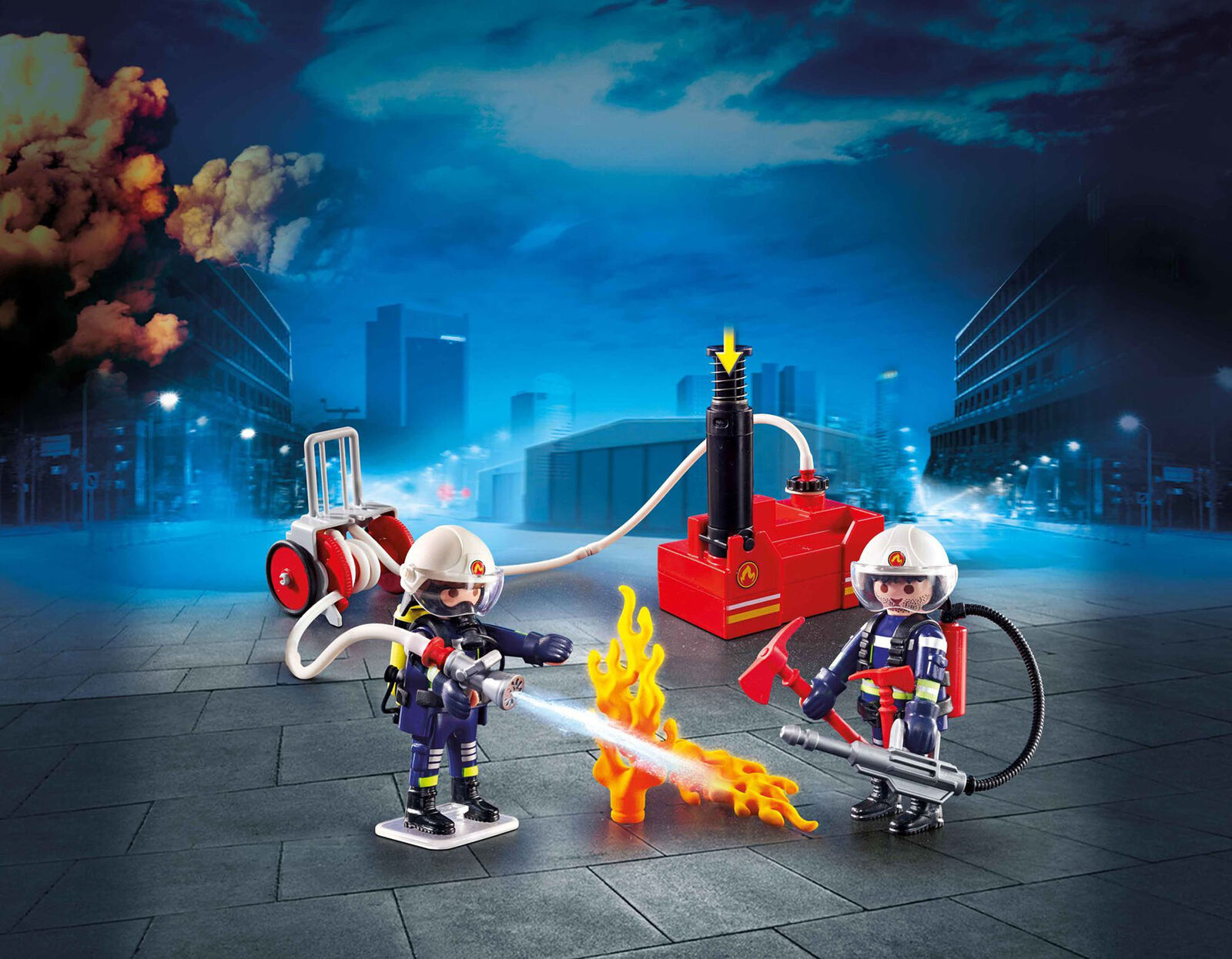 9468 Playmobil Firefighters with Water Pump City Action Suitable for ages 4 year