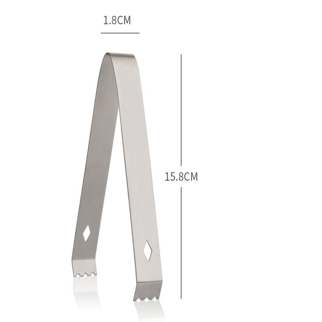 10/Set Professional Premium 304 Stainless Steel Cocktail Shaker Set Ice Tongs