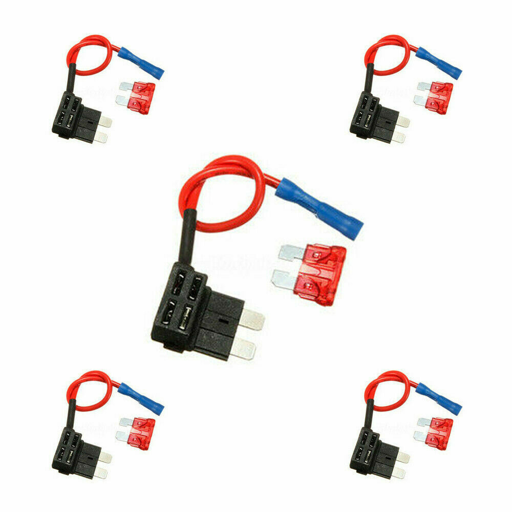 10sets Car Add-a-circuit Fuse TAP Adapter Standard ATO ATC Auto Blade Fuse Holde