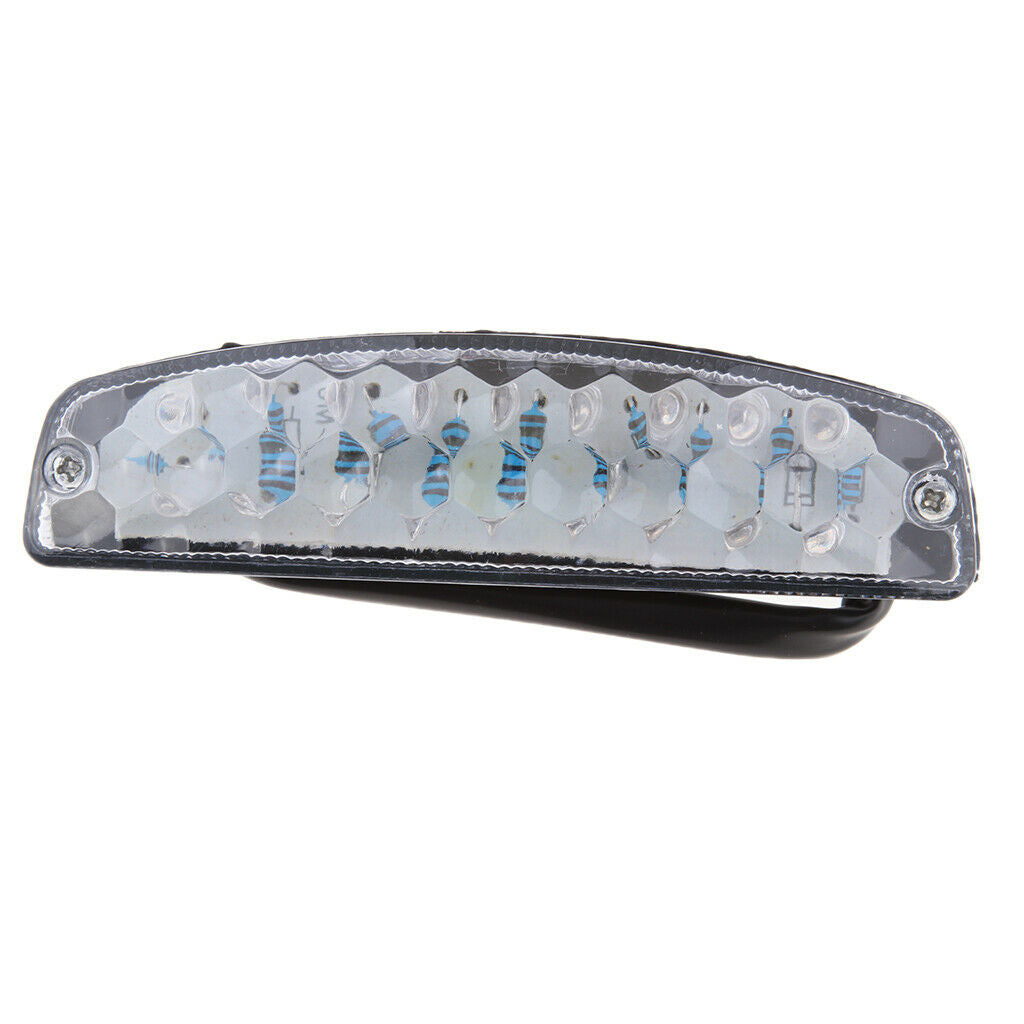 12V Motorcycle Rear Fender LED Brake License Plate Tail Light Stop Running
