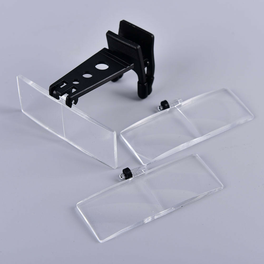 Clip-on Eye Glasses Binocular Magnifier Eyeglasses With 3 Lens 1.5X,2.5X,3.5X Ad