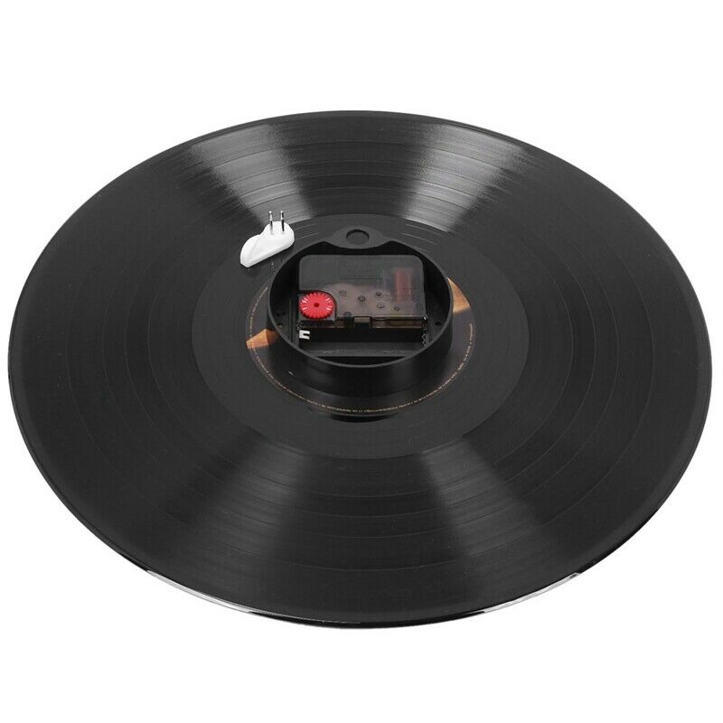 European Retro Nostalgic Ultra-Quiet Clock Vinyl Record Personality Wall ClockO7