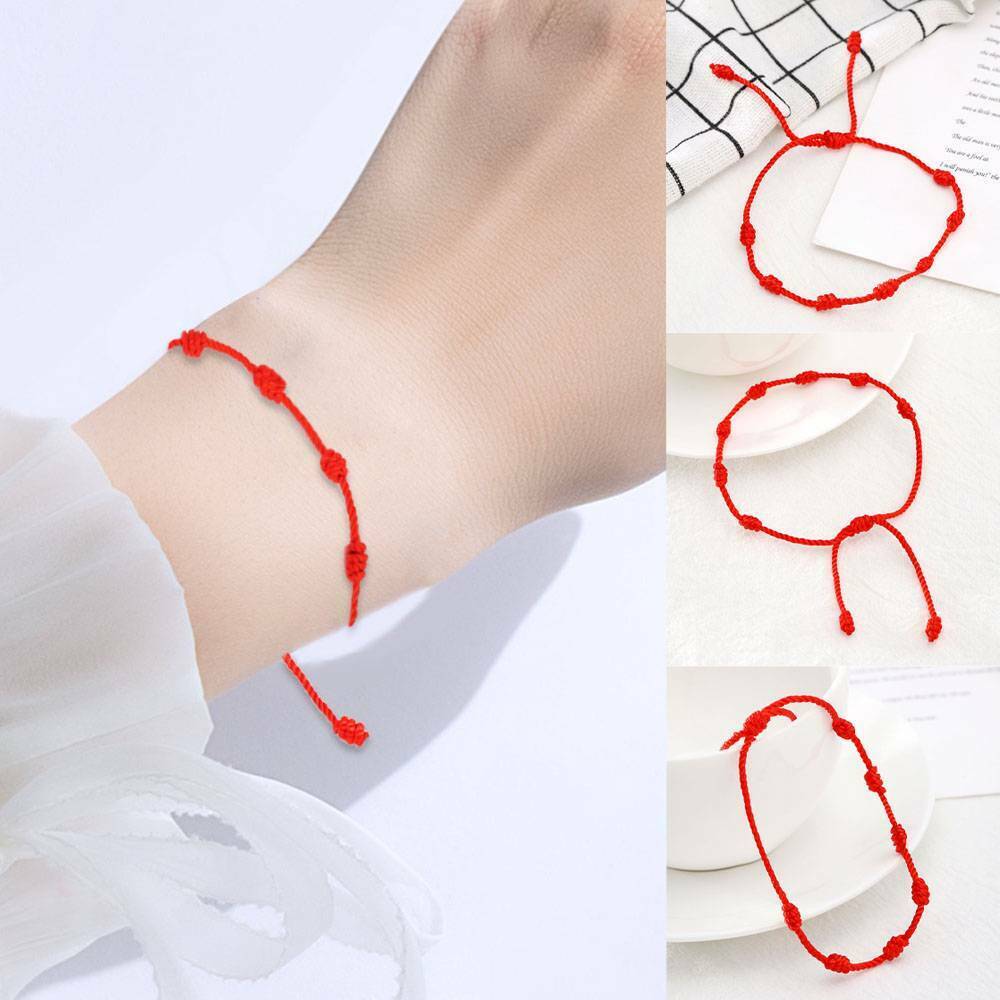 2xRed String Kabbalah Lucky Bracelets Good Luck Fortune Protective For Man Women
