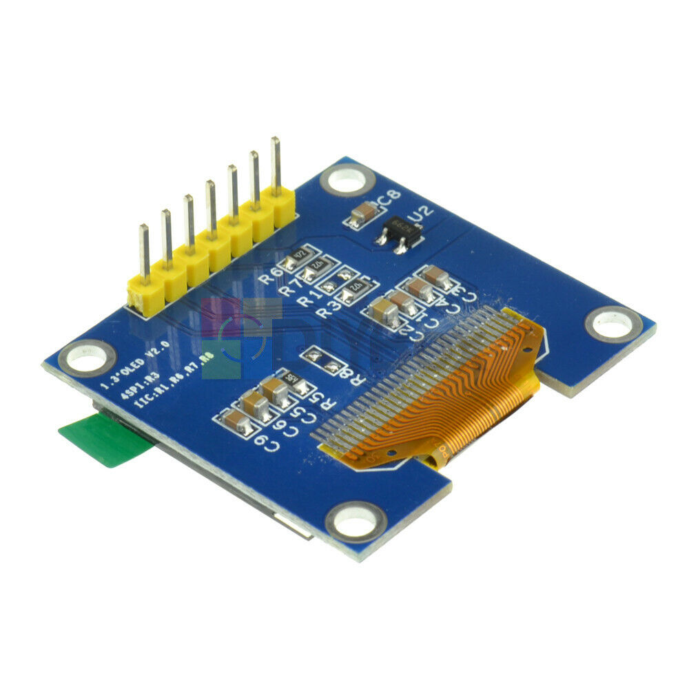 Fit For Arduino 1.3" White IIC I2C Serial 128X64 OLED LCD Display Screen Module