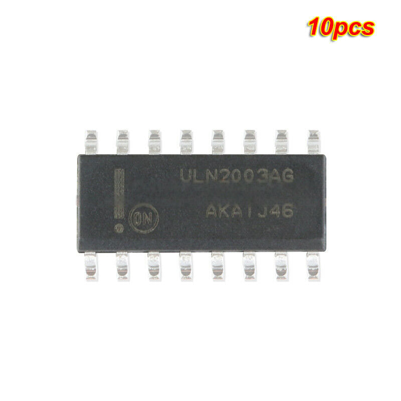 10pcs SMD ULN2003ADR2G SOIC-16 50V/500mA 7NPN Darlington Transistor Chip