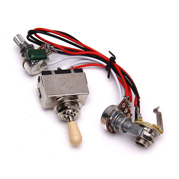 Guitar Wiring harness 3 way Toggle switch 500k volume tone   for Les paul