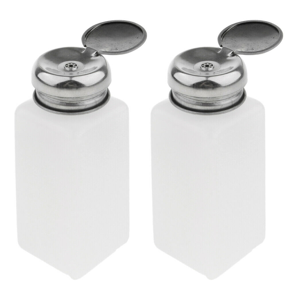 4pcs 250ml Push Down Dispenser, Nail Polish Remover Pump Empty Bottle, for Nail