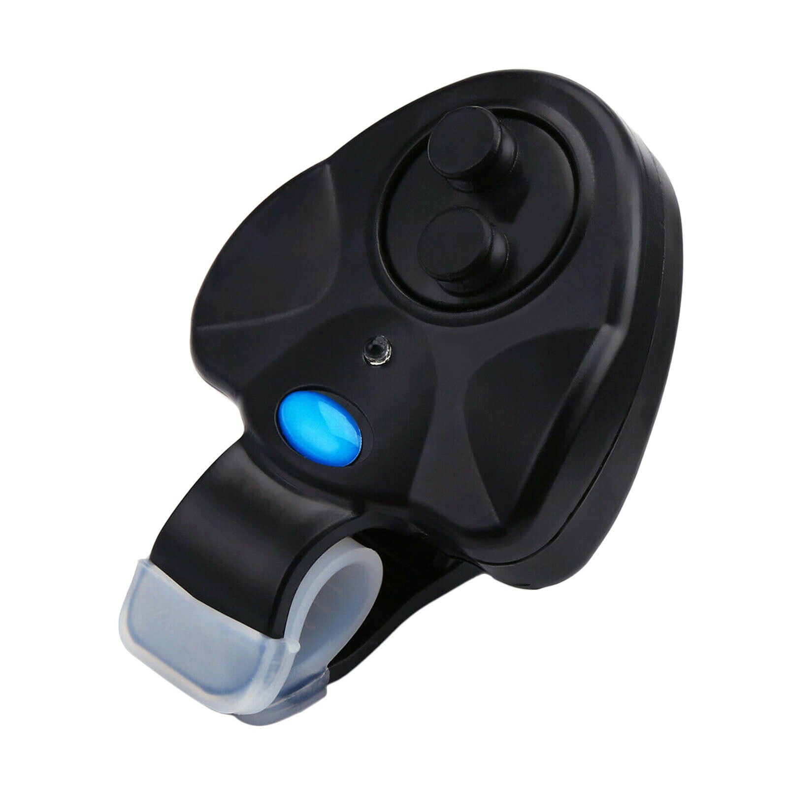 Portable LED Night Fishing Rod Bite Bait Alarm Light Twin Bells Clip Alerter