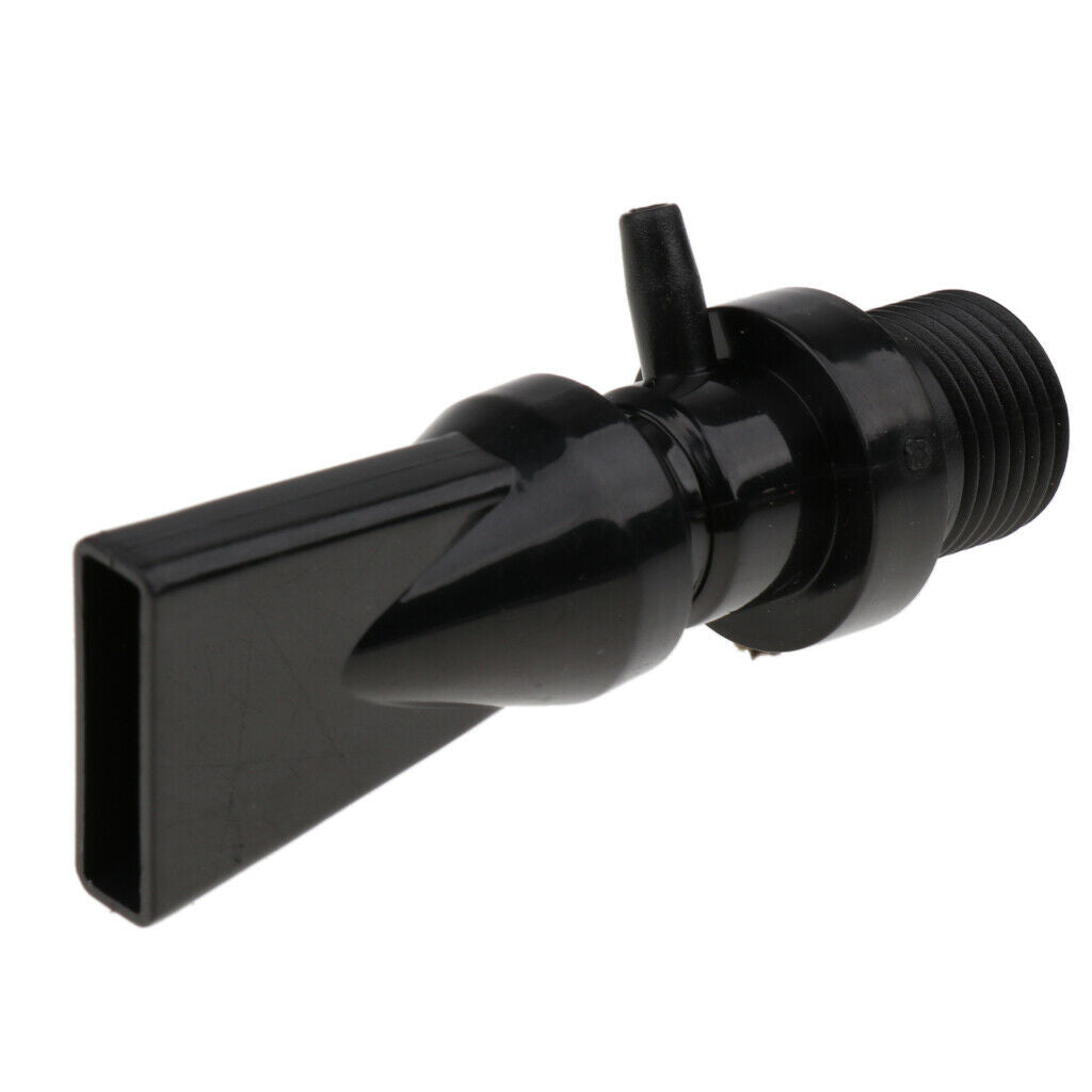Aquarium Water Outlet Duckbill Return Tube End Free Turn Flow Black
