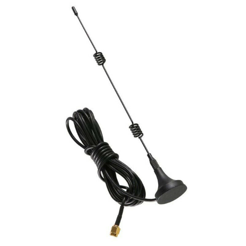 1pc 2.4G Dual Band pole antenna SMA Male/RP SMA Male with Magnetic ba.l8