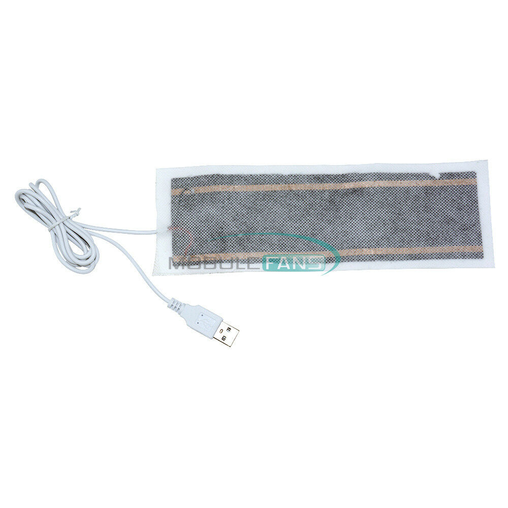 USB Heating Element Film Heater 6x20cm For Warm Feet Hand Warmer Electric Belts