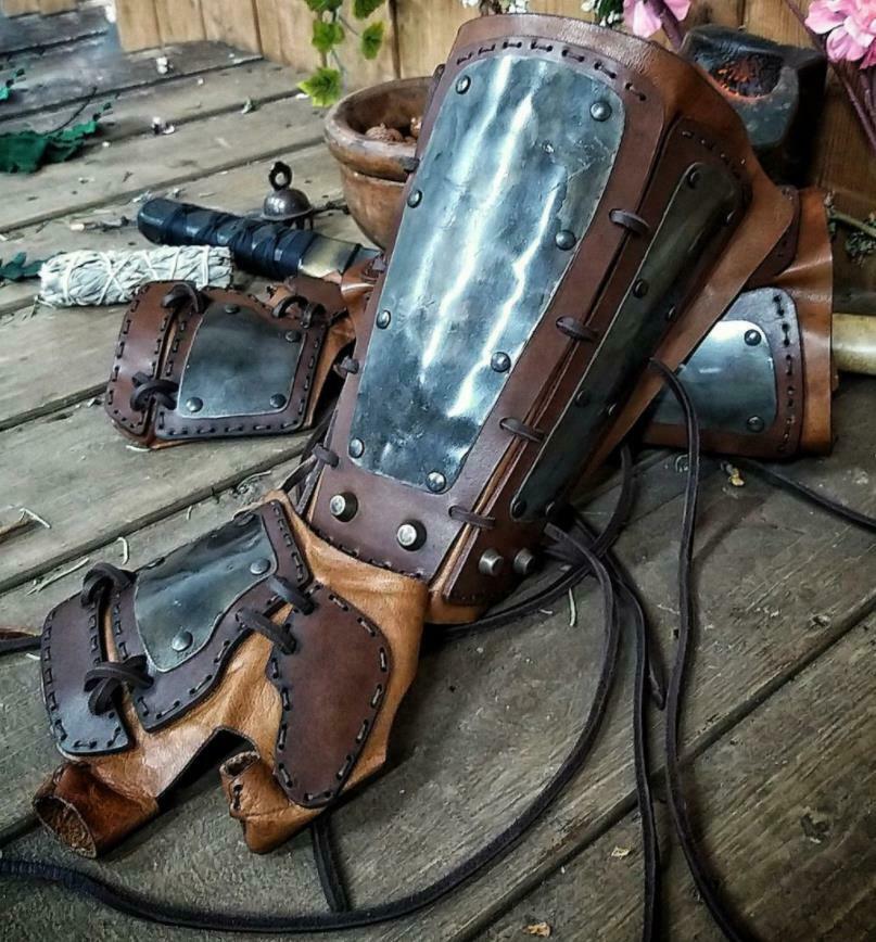 2021 Medieval Steampunk Retro Arm Guard Boxing Gloves Hand Lace Adjustable