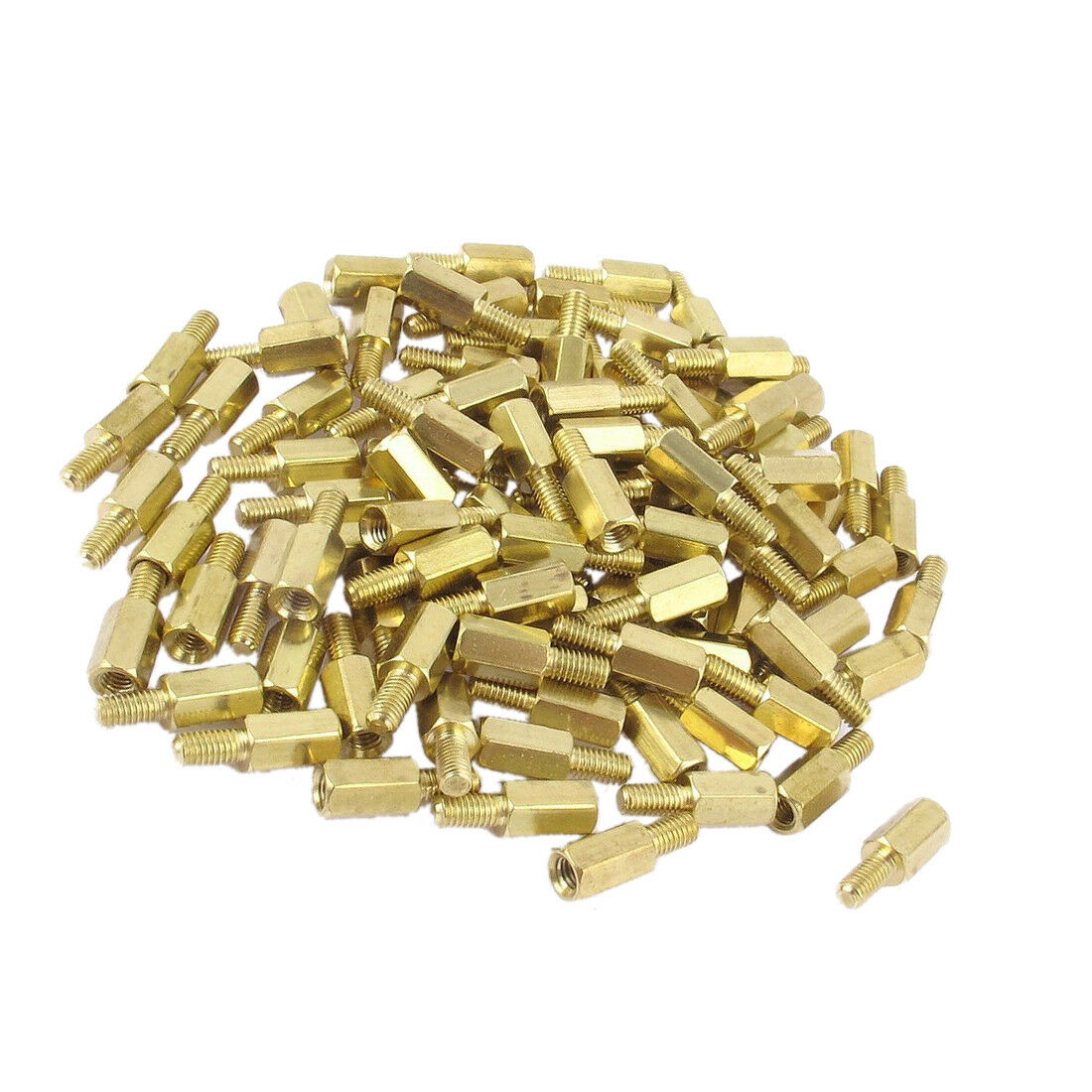 M3 Male Female Brass Hex Stand-off PCB Spacer Pillar 8mm 100pcs