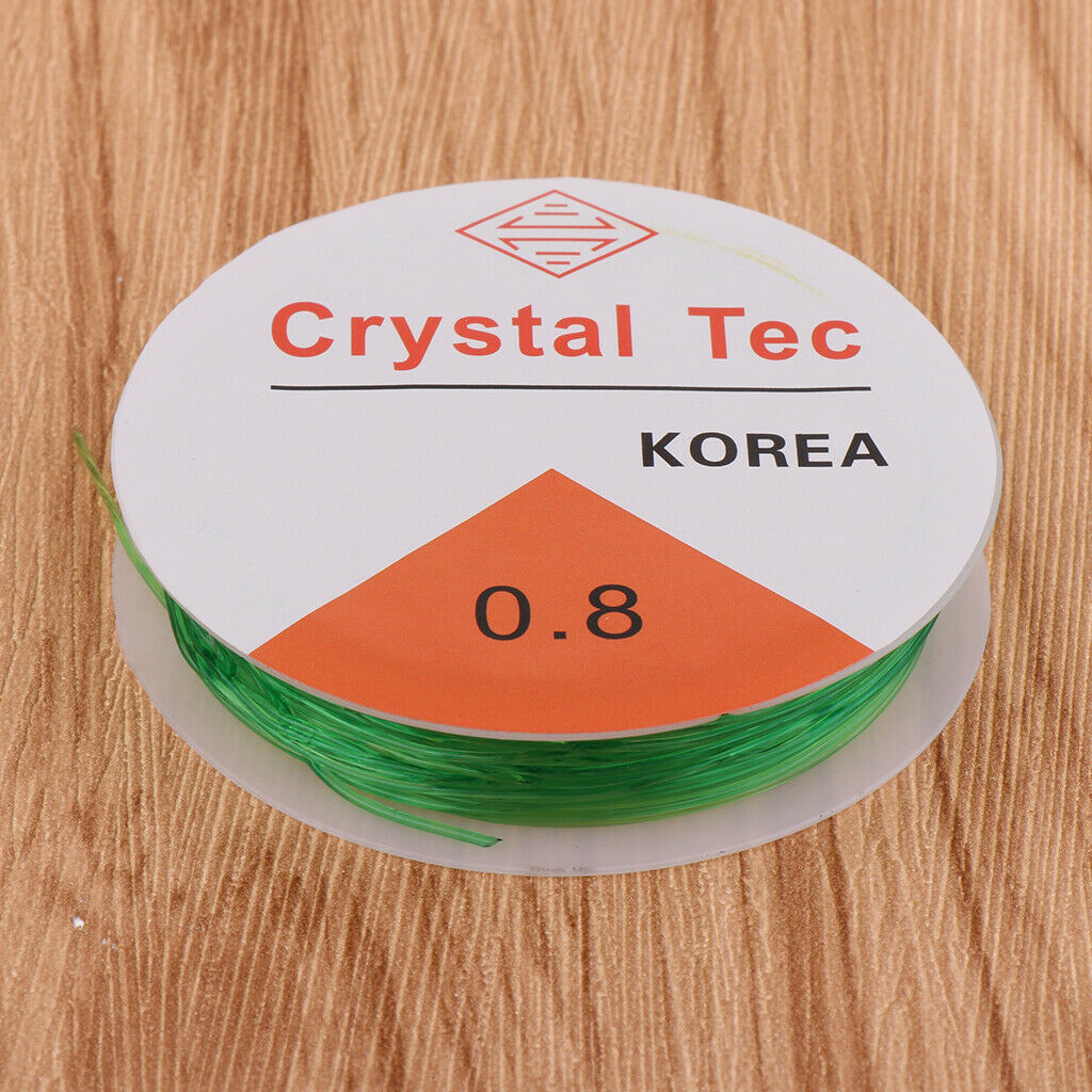 10pcs Clear Stretch Elastic Beaded Wire Rope String Thread 8 Meters /