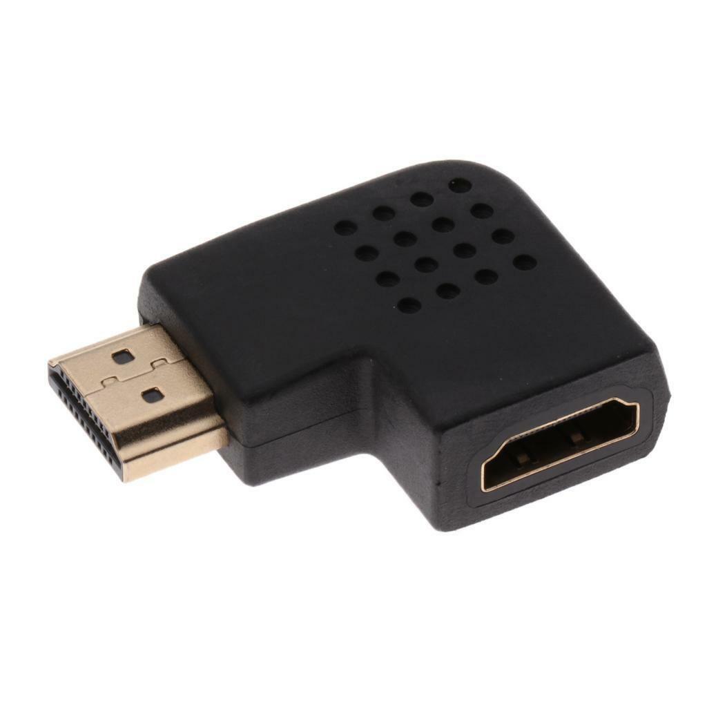 Left Angle Adapter Vertical Flat M/F Connector Low Profile Design