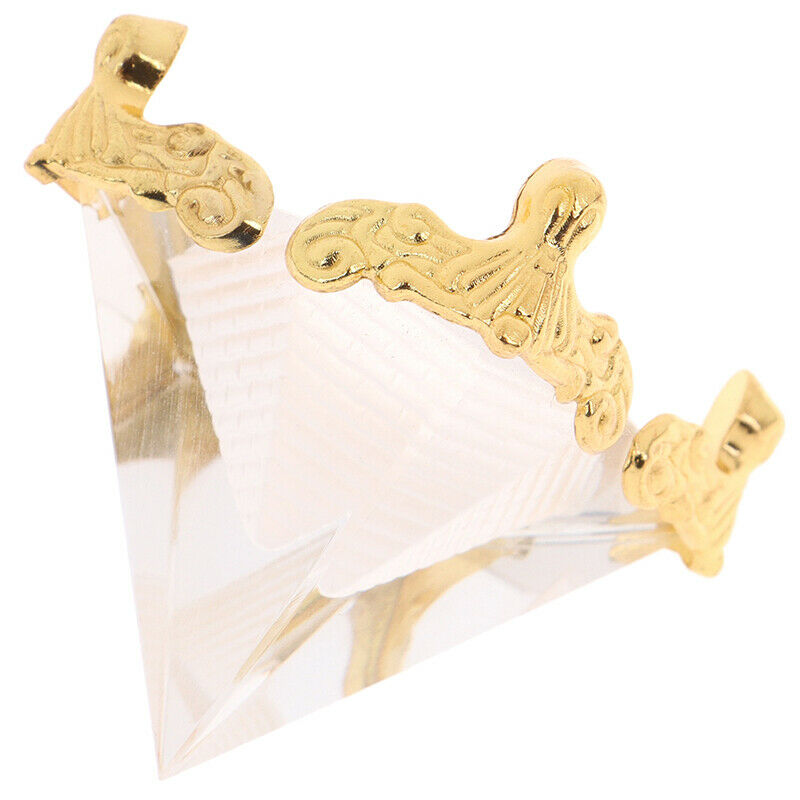 1Pc Feng Shui Egypt Egyptian Crystal Clear Pyramid Ornament Home Decorat DHJCDD