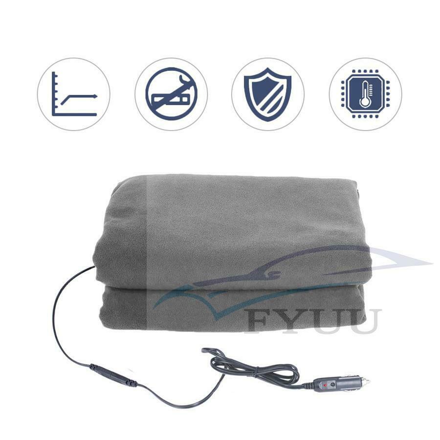 12V car heating blanket SUV Truck RV Electric Heating Blanket Carpet Grey