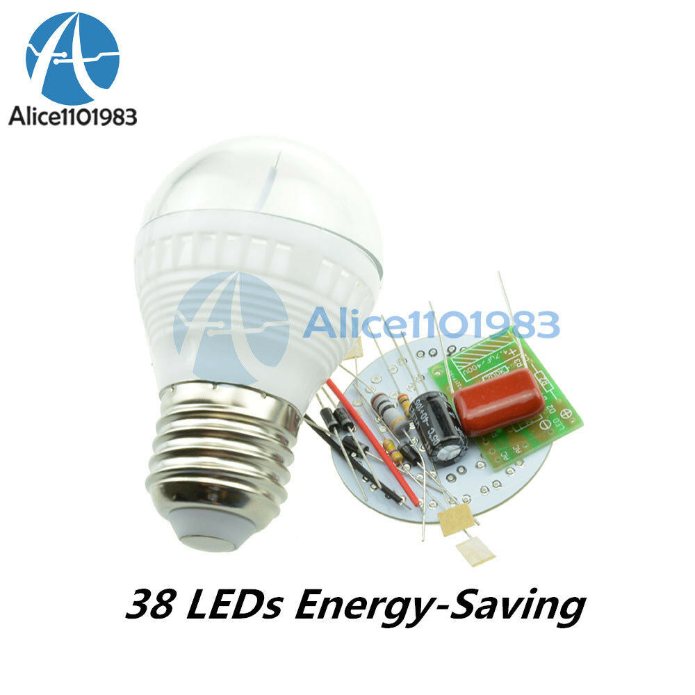 5PCS 38 LEDs Energy-Saving Lamps Suite Without LED DIY Kits