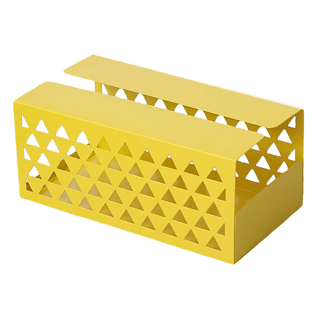 Tissue Box Holder, Retangular Napkin Holder Paper Case Dispenser Yellow L