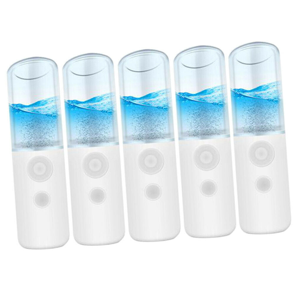5Pcs USB Handy Mini Nano Mister Face Hydration Facial Moisturizing Mist Sprayer