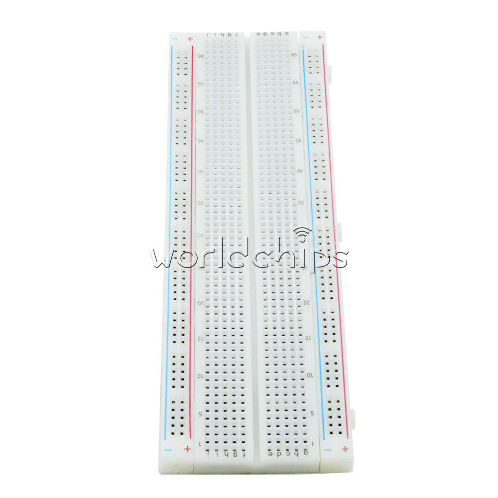 2Pcs MB-102 Solderless Breadboard Protoboard 830 Tie Points 2 buses Test Circuit
