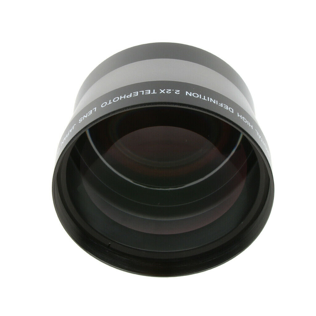 72mm 2.2x Magnification Telephoto Lens Teleconverter for 72mm Thread Cameras