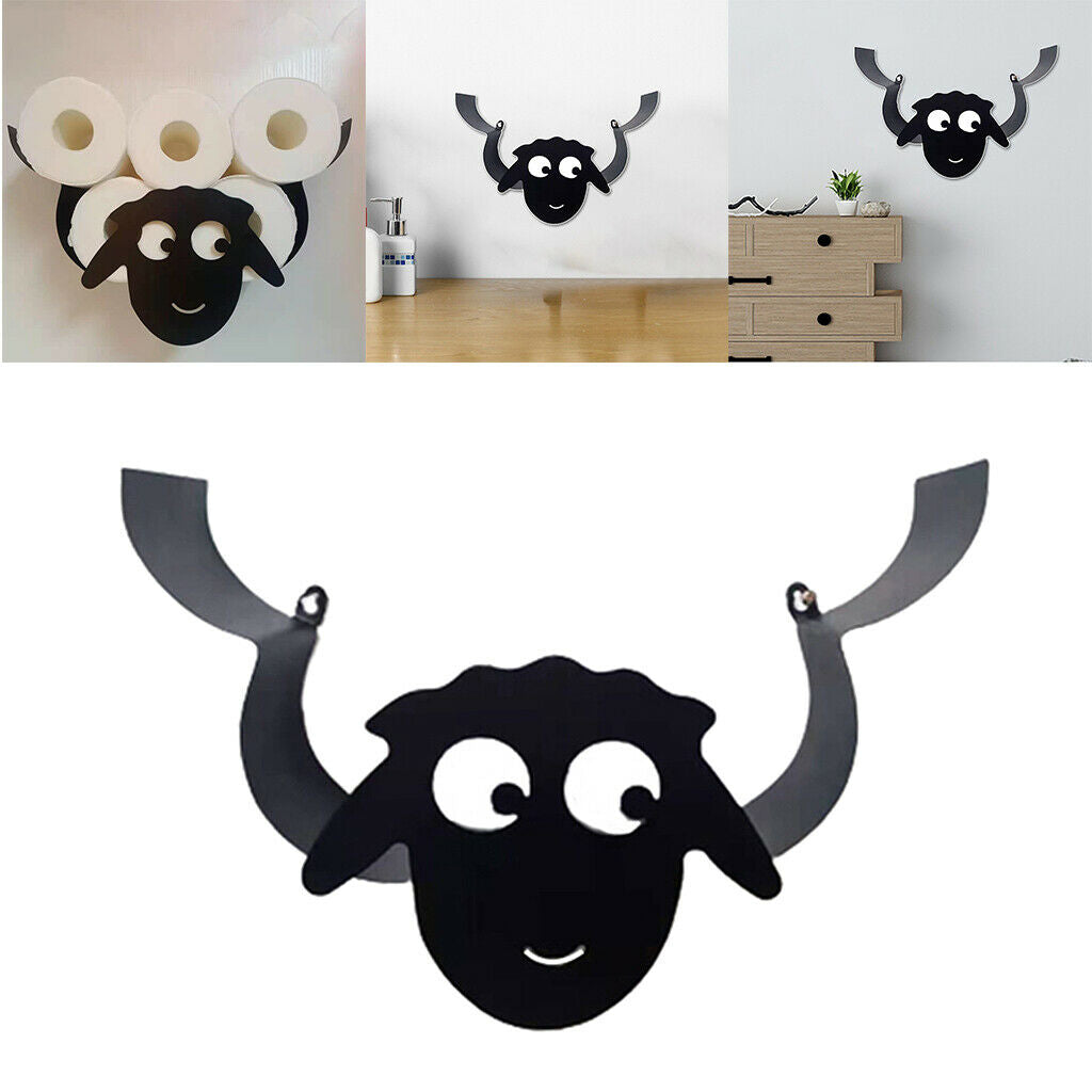 Toilet Tissue Holder Rack Wall Hanging Roll Paper Stand for Bathroom Decor