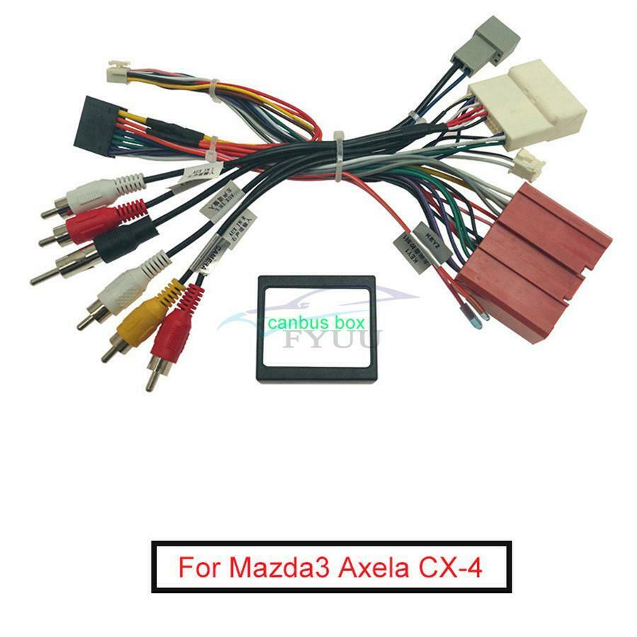 1× 16PIN Audio Wiring Harness With Canbus Box For Mazda Atenza 14-16/ CX-4 16-19