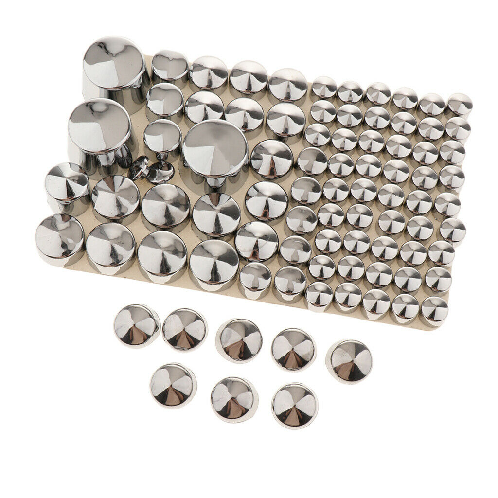 87x Motorcycle Chrome Abs Bolts Toppers Caps For  Softail Twin Cam