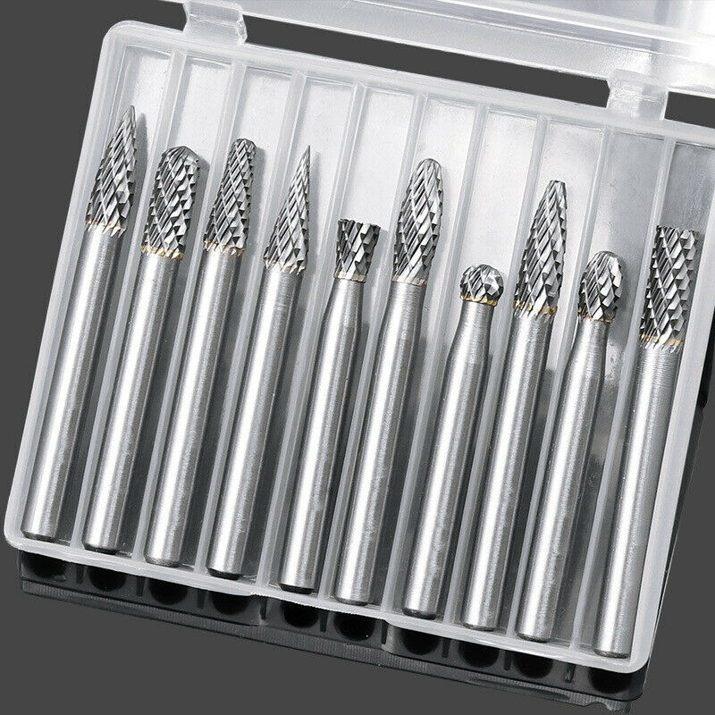 10PCS 6mm*6mm Metal Tungsten steel Accessories Grinding Head Bits Part Shank