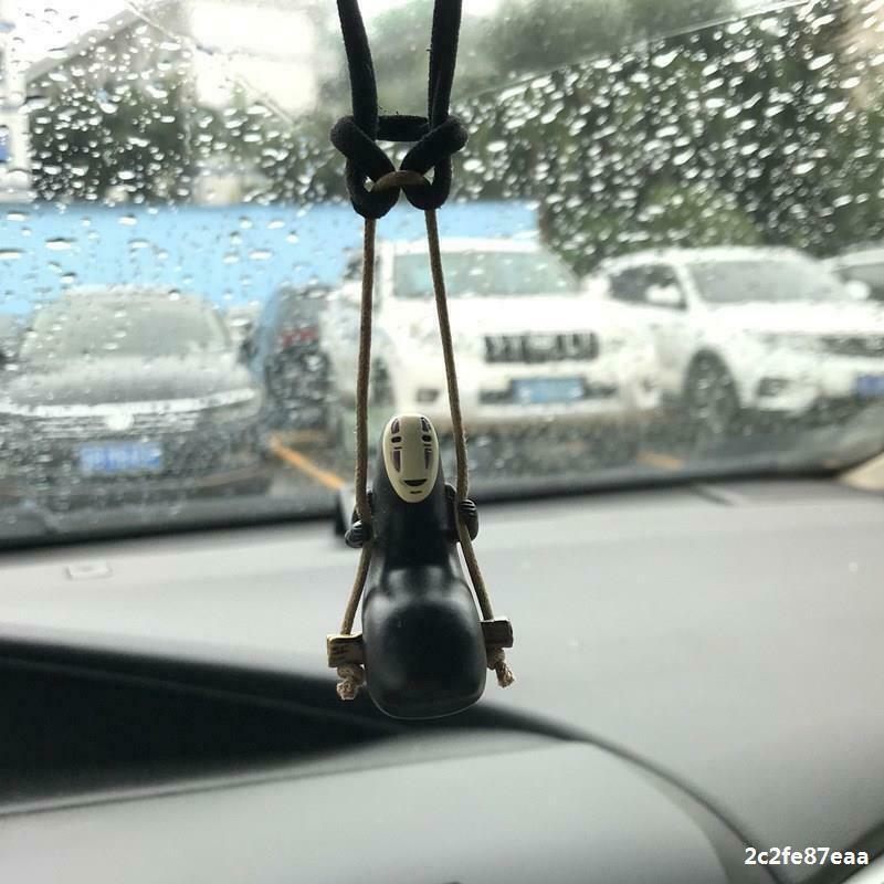 Cute Anime Ornaments Faceless Male Car Rearview Mirror Pendant Auto Decoration