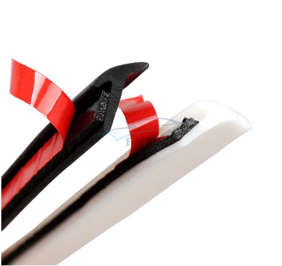 5M Car Rubber Sealing Strip Inclined T-shaped Weatherproof Edge Trim Universal