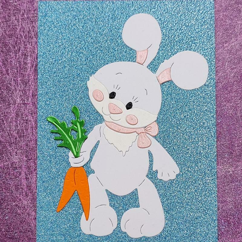 Carrot Rabbit Metal Cutting Dies Stencil Scrapbooking DIY Album Stamp Paper Card