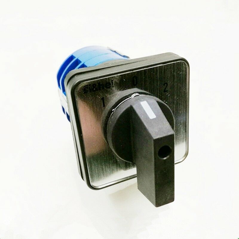 1PCS Cam Changeover Switch 12 Screw Terminals 600V 32A 1-0-2 3Positions 3 Phase