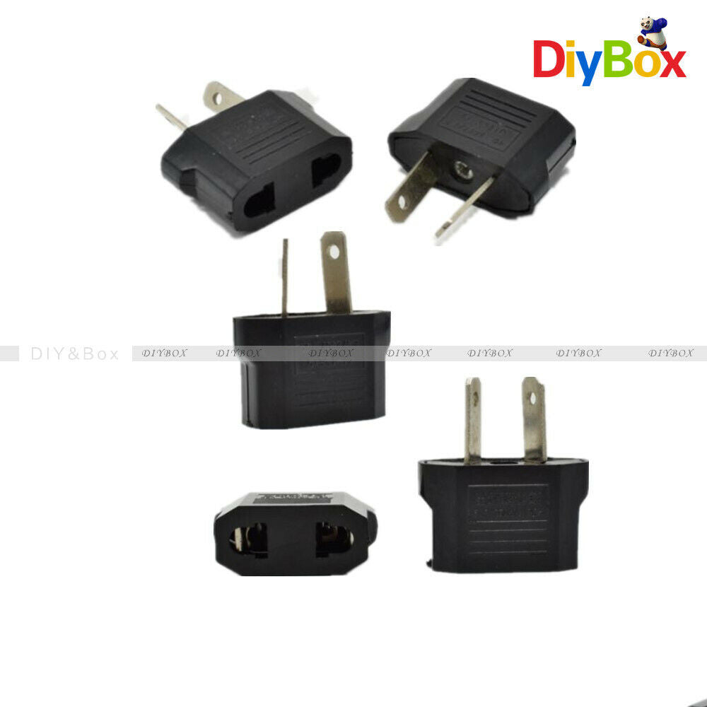 5PCS Black USA US To AU Charger Adapter Plug For Home Travel Power Convertor