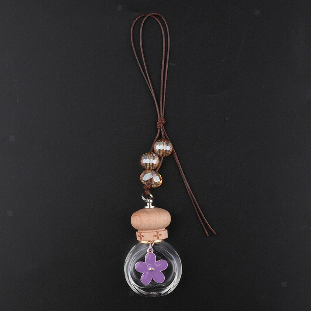 9-in-1 Clear Charm Car Hanging Perfume Bottle f/ Home Car Hanging Decoration