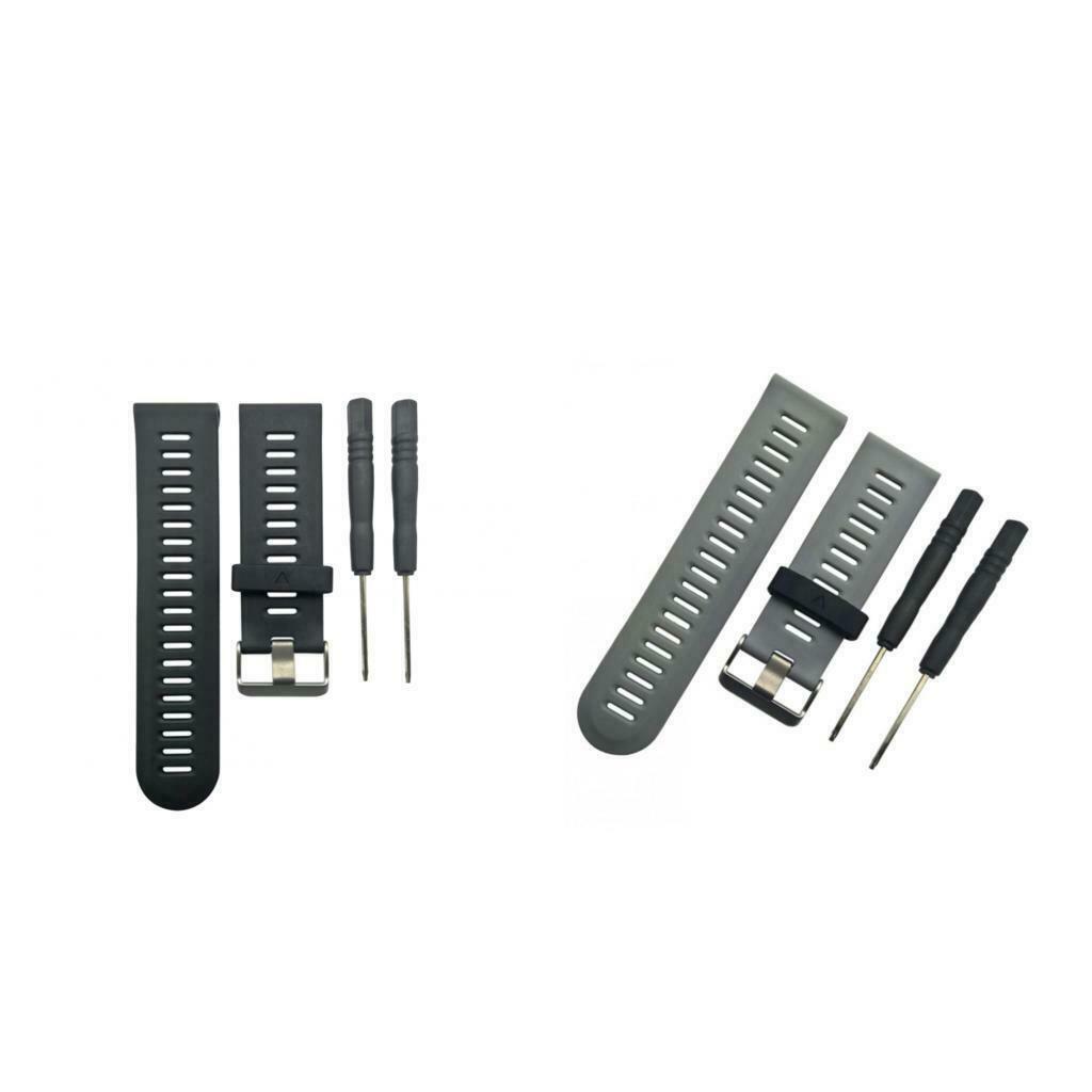 2 pieces For Garmin Fenix 3 / Fenix 3 HR Watch band, Soft Silicone Replacement