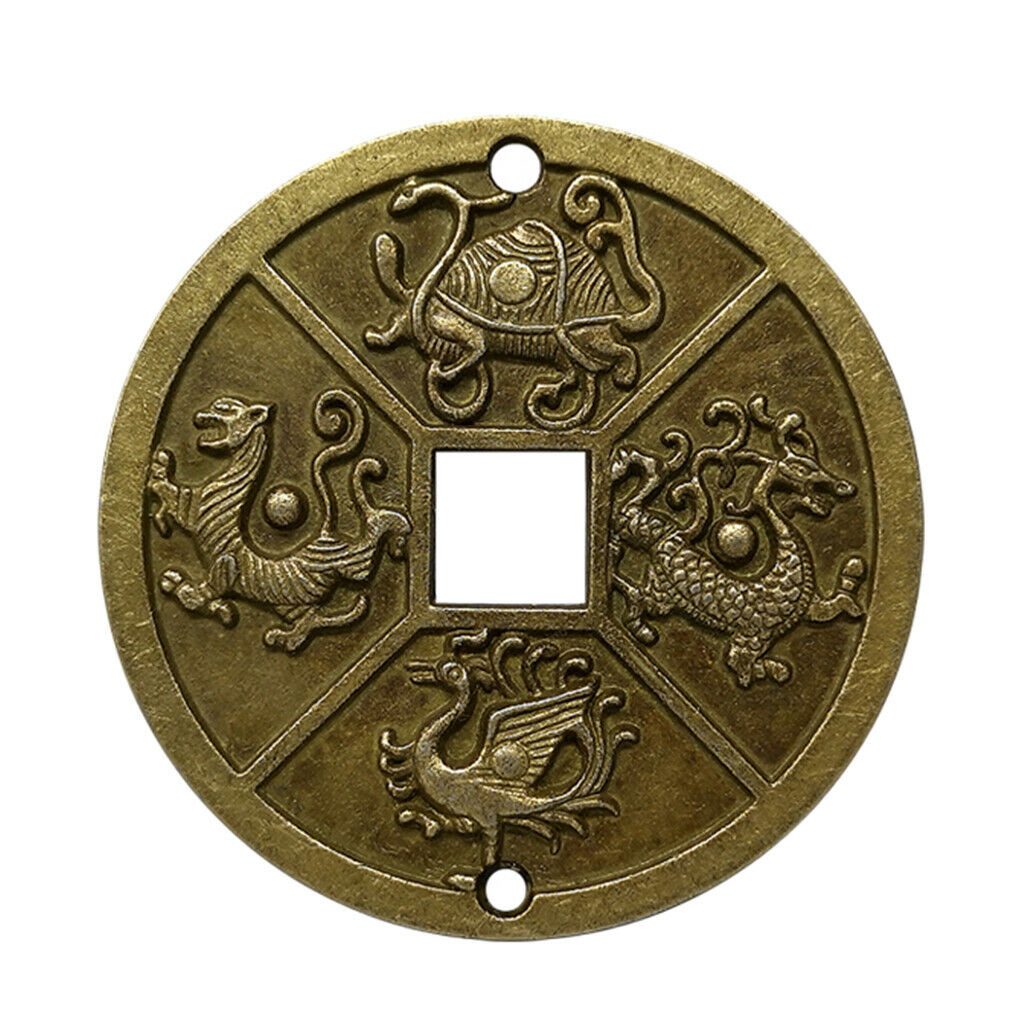 3X Simulation Chinese Old Copper Coin God Beast Animal Coins Amulet Charms