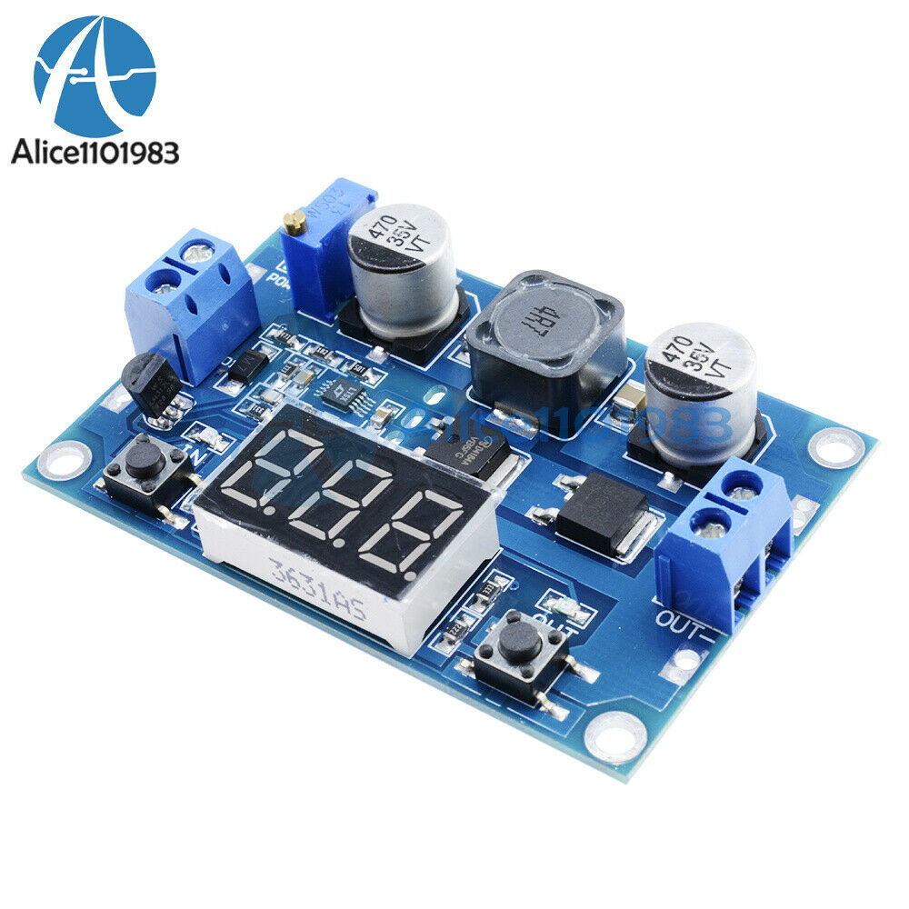 LTC1871 100W 3-35V 12V to 3.5-35V Boost Step-up Module LED Voltmeter+Heat Sink
