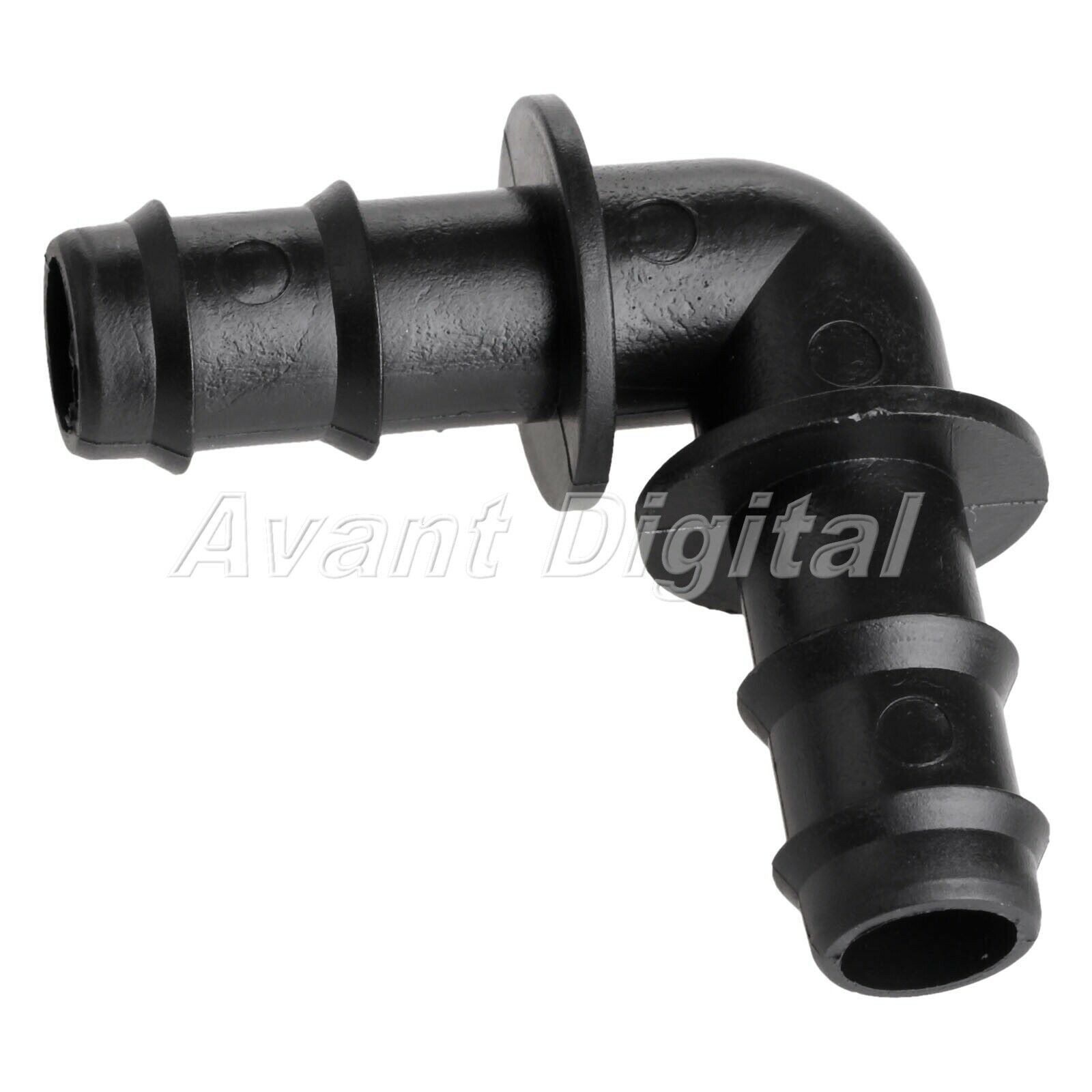 12mm Black Elbow Angle Bend Micro Drip Irrigation Pipe Fortings Connector 20pcs