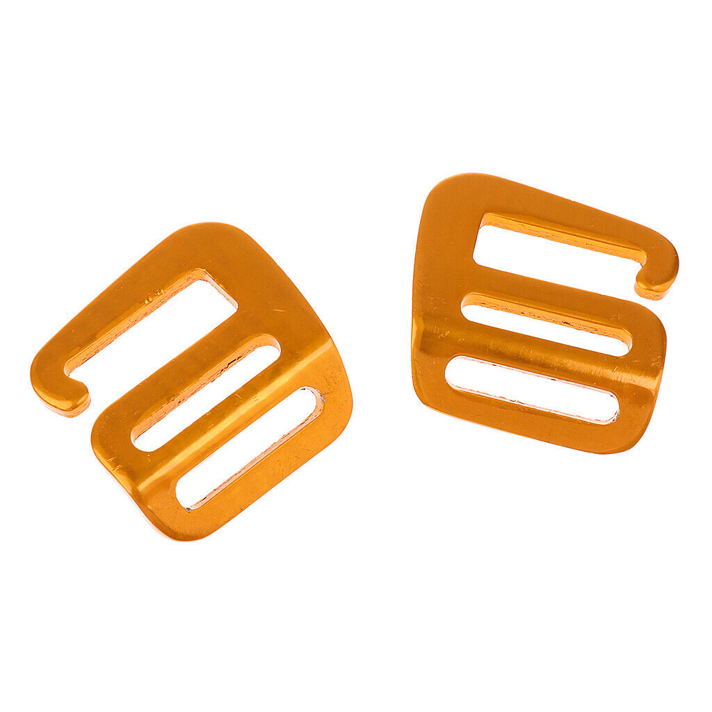4 Pairs of G Hooks Outdoor Carabiners Belt Buckle for Backpack Straps 25mm